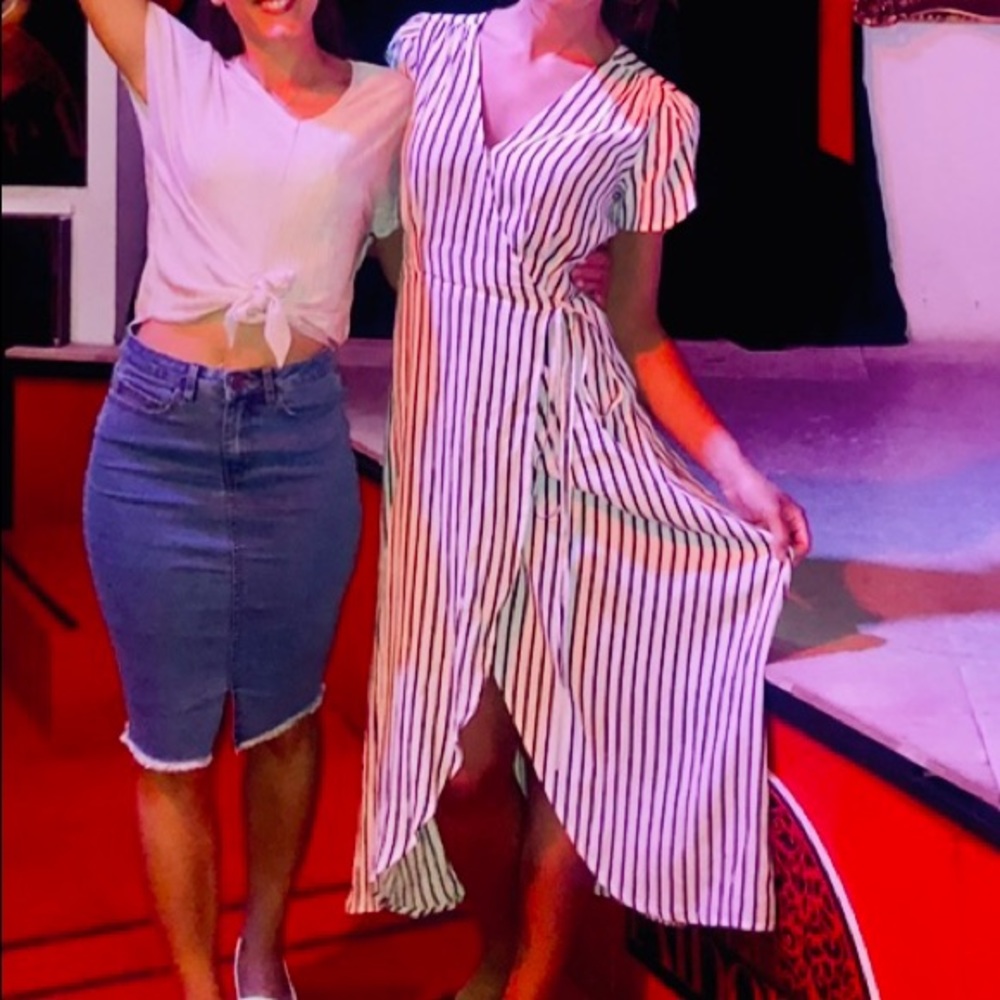 Gap Wrap Striped Dress - Picture 4 of 4